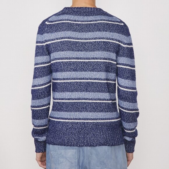 BNWT SS22 OFFICINE GENERALE MARCO HTR STRIPED SWEATER L & XL - Picture 12 of 13